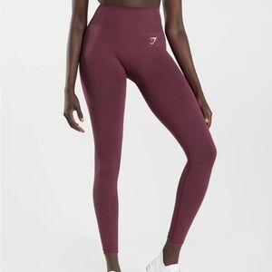 Vital Seamless 2.0 Leggings Baked Maroon Marl
